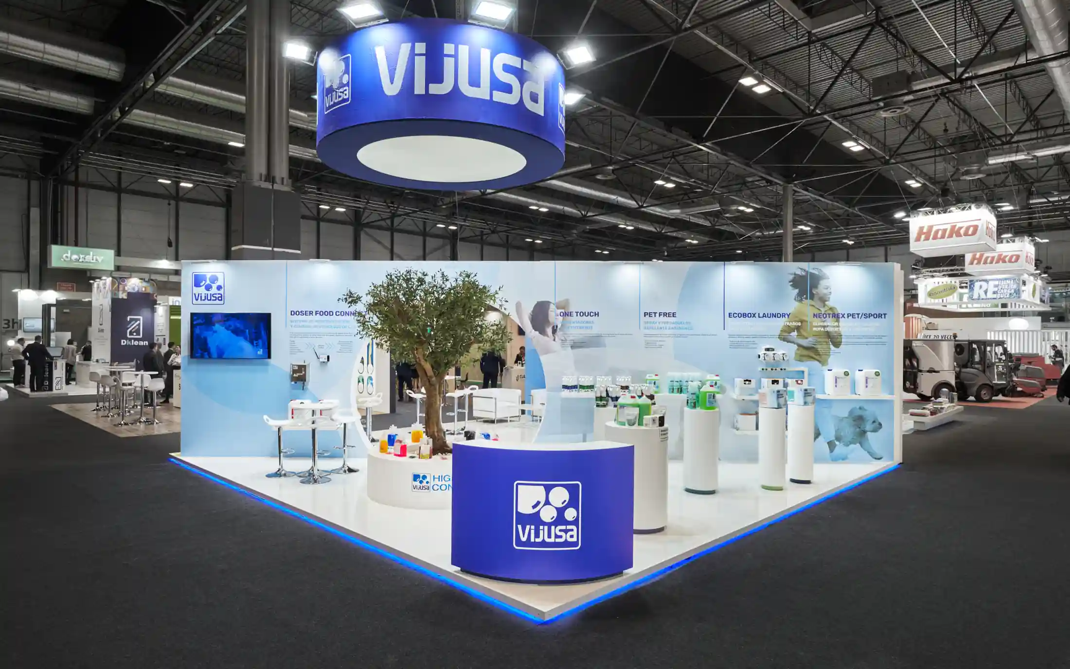 Stand Visa Contactless Space Stand para feria Arcotectura