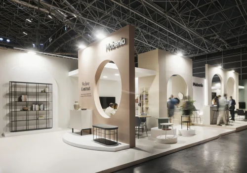 Diseño stand de feria en Valencia Mobenia 2024 Feria Hábitat