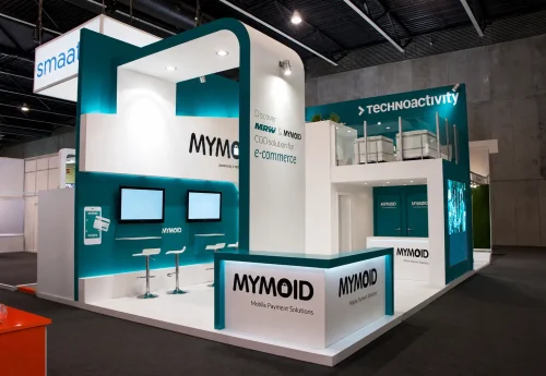 Stand de feria Barcelona Mobile World Congress para Technoactivity